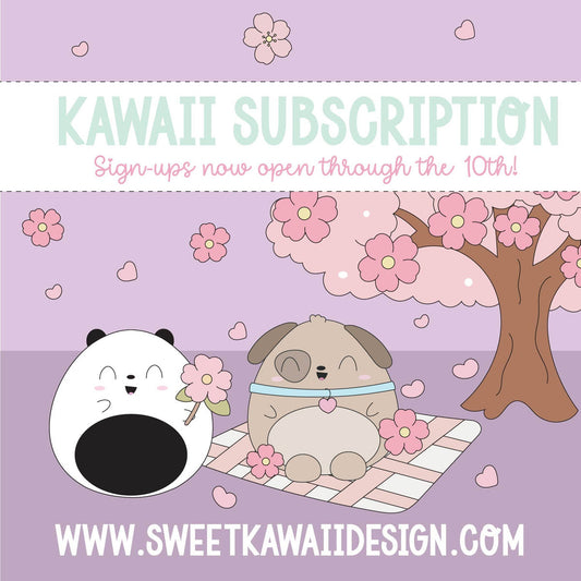 Sweet Kawaii Designs - Cherry Blossom Dreams | February 2026 Kawaii Kit Subscription