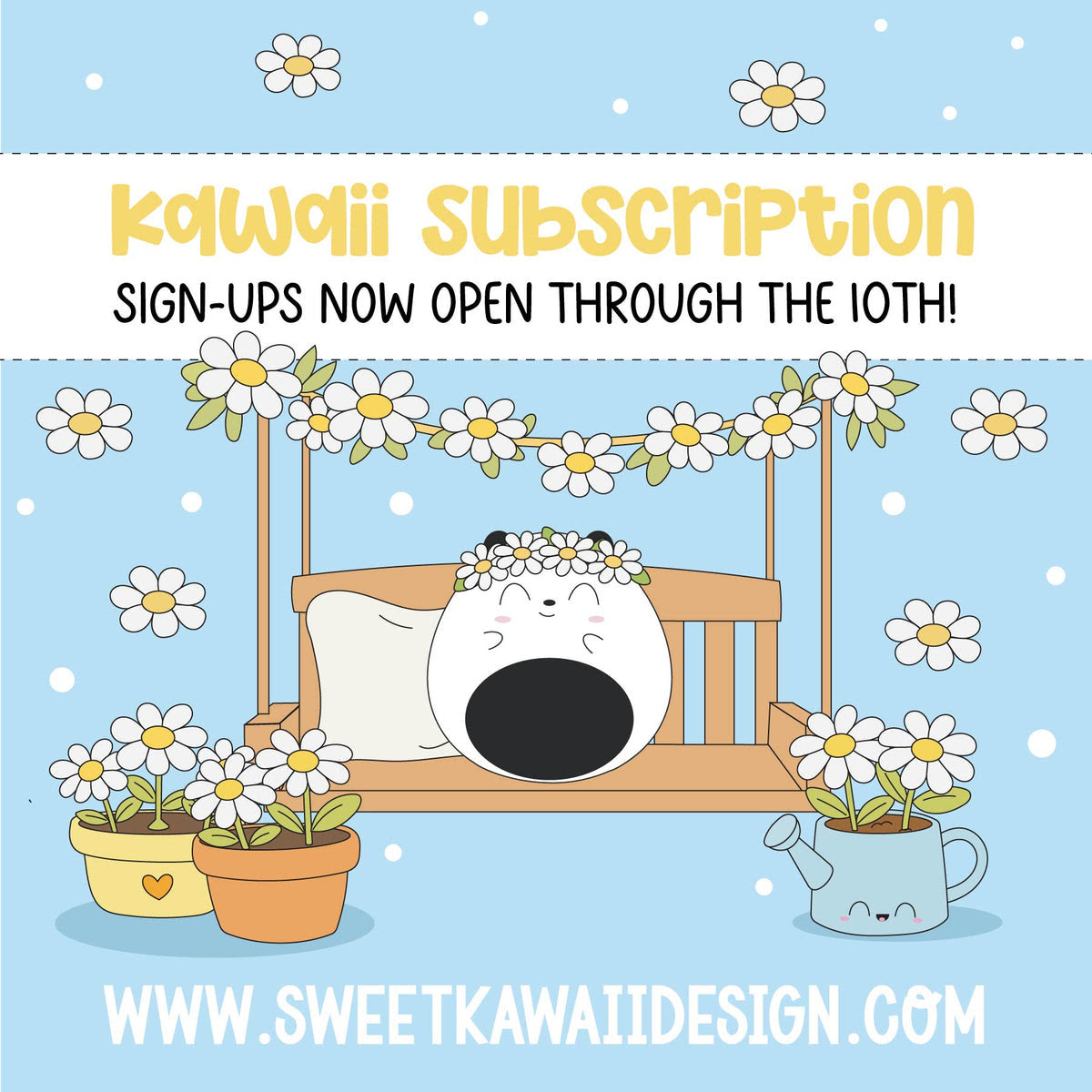 Sweet Kawaii Designs - Daisy Days | April 2026 Kawaii Kit Subscription