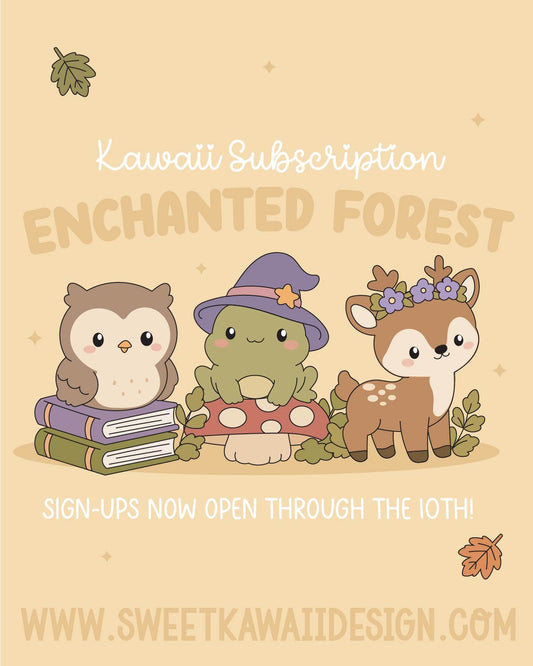 *PRESALE* Sweet Kawaii Designs - Enchanted Forest | September 2026 Kawaii Kit Subscription