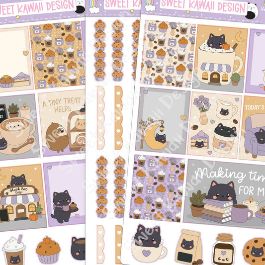 *PRESALE* Sweet Kawaii Designs - Black Cat Cafe | August 2026 Kawaii Kit Subscription