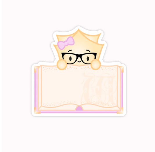 Library Book Wonton | Vinyl Sticker