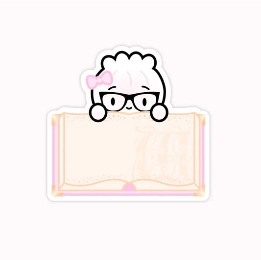 Library Book Steamie | Vinyl Sticker