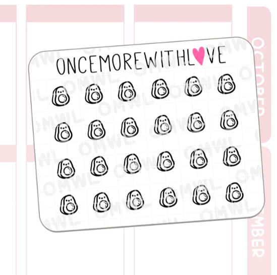 Mini - Avocado | Sticker Sheet