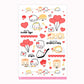 Valentine | Washi Sticker Sheet