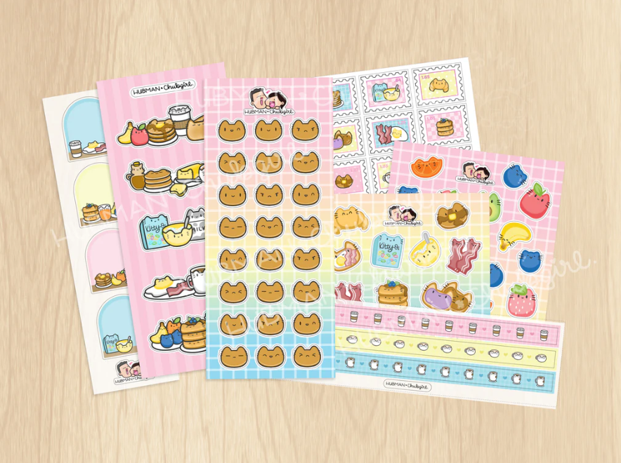 Purr-fect Breakfast | Variety Sticker Pack