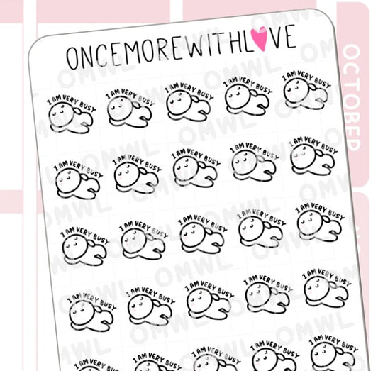 I Am Very Busy | Sticker Sheet