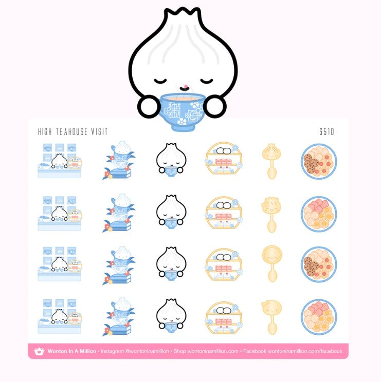 High Teahouse - Visiting | Sticker Sheet