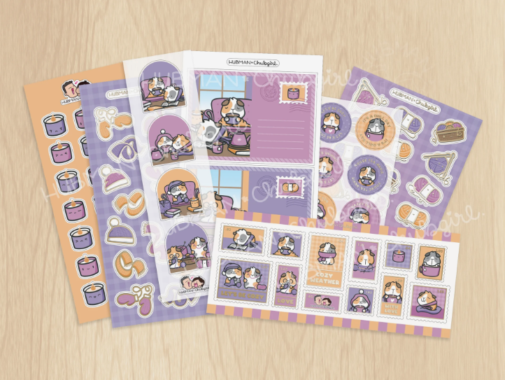 Staying Cozy | Variety Sticker Pack