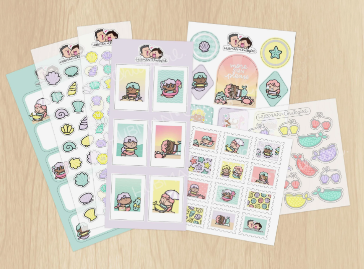 Summer Mermaids | Variety Sticker Pack