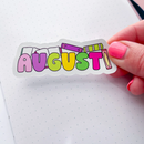 August Bookish | Vinyl Sticker