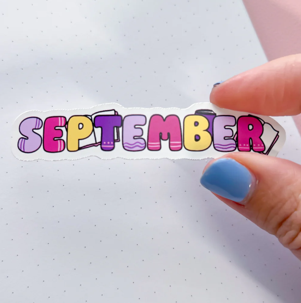 September Bookish | Vinyl Sticker
