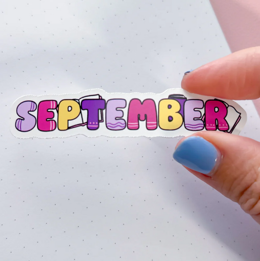 September Bookish | Vinyl Sticker
