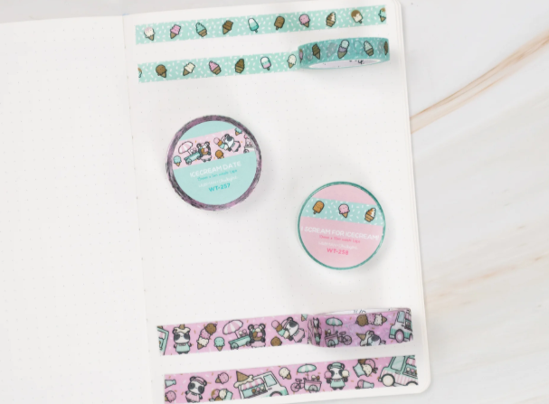 Icecream Date | Washi (set of 2)