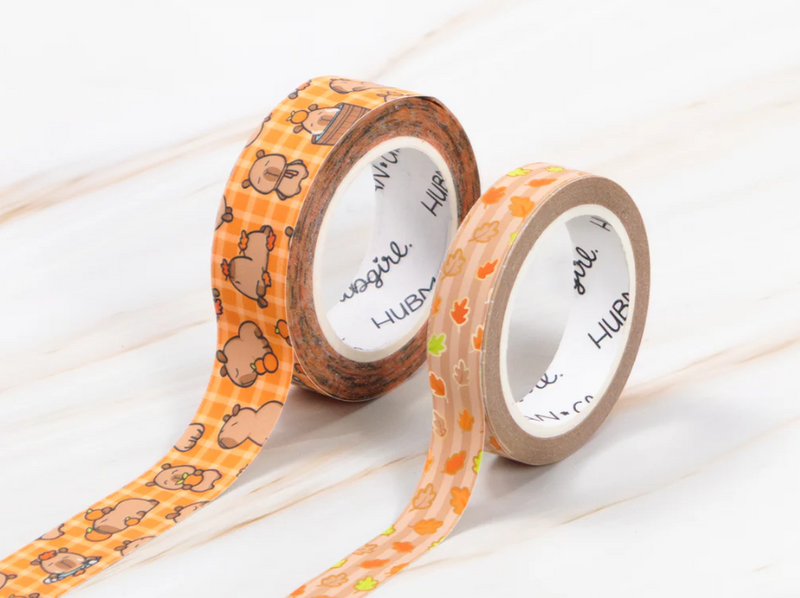 Autumn Capybaras | Washi Tapes (set of 2)