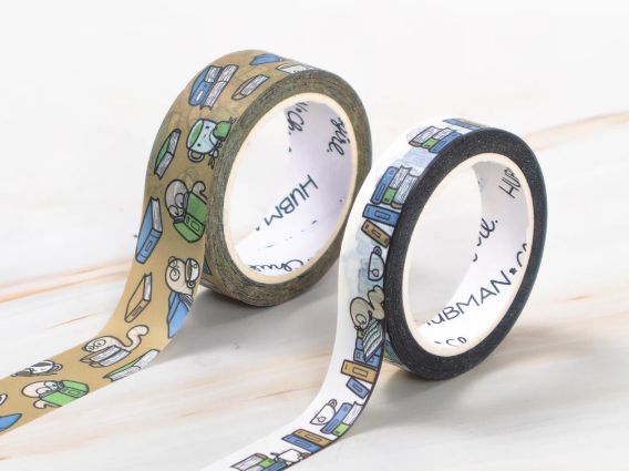 Cozy Bookworm | Washi (set of 2)