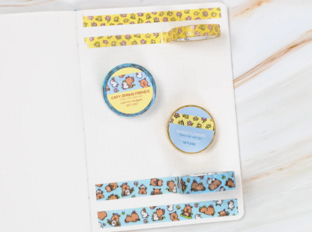 Spring Capy | Washi (set of 2)