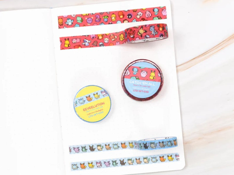 Poke-Monsters | Washi (Set of 2)