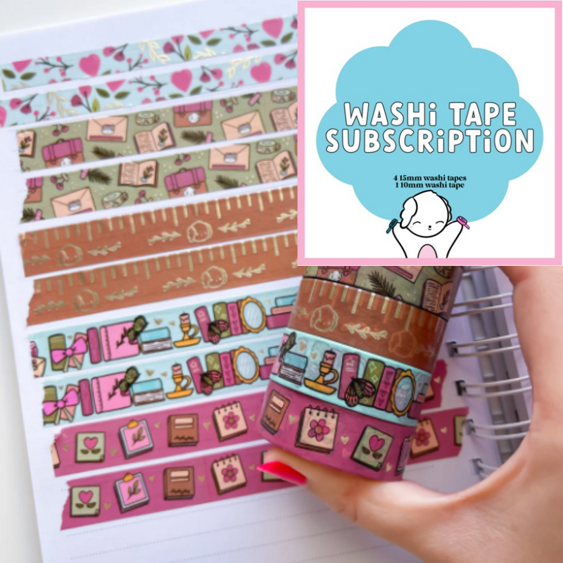 Sweet Bean Plans | July WASHI Subscription