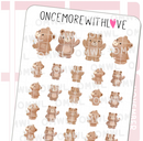Watercolour Bears | Sticker Sheet