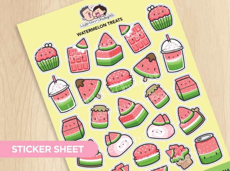 Watermelon Treats | Big Sticker Sheet