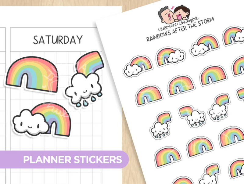 Weather Tracker Planner Sticker Set