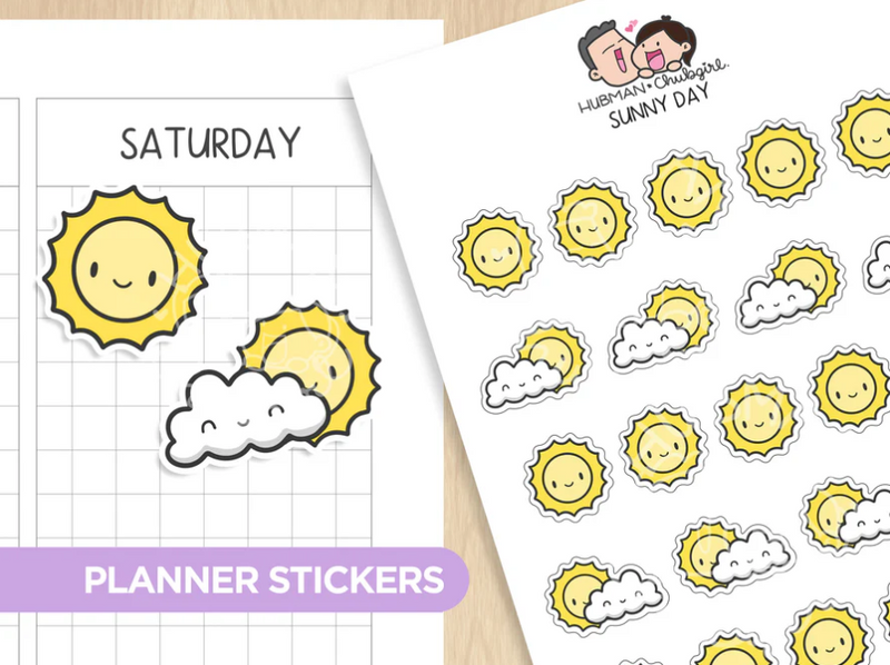 Weather Tracker Planner Sticker Set