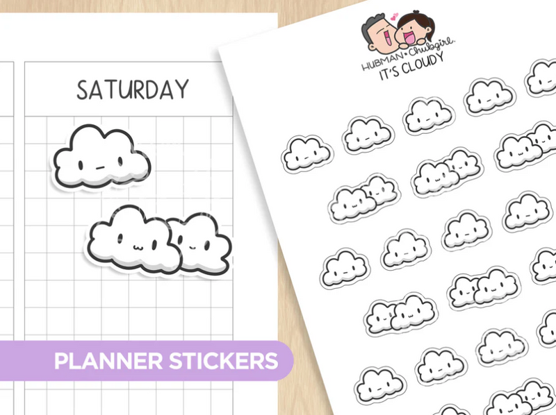 Weather Tracker Planner Sticker Set