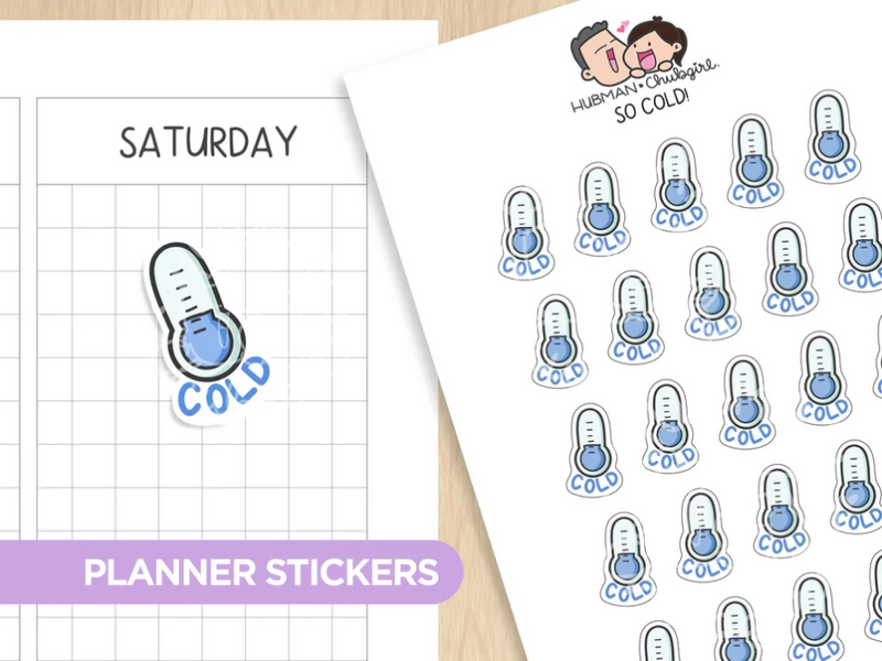 Weather Tracker Planner Sticker Set