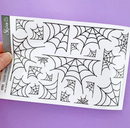 Clear Spider Web | Large Sticker Sheet