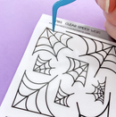 Clear Spider Web | Large Sticker Sheet