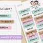 Days of the Week - Icecream Date | Sticker Sheet