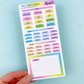 2025 Hobonichi Weeks Yearly Overview | Sticker Kit