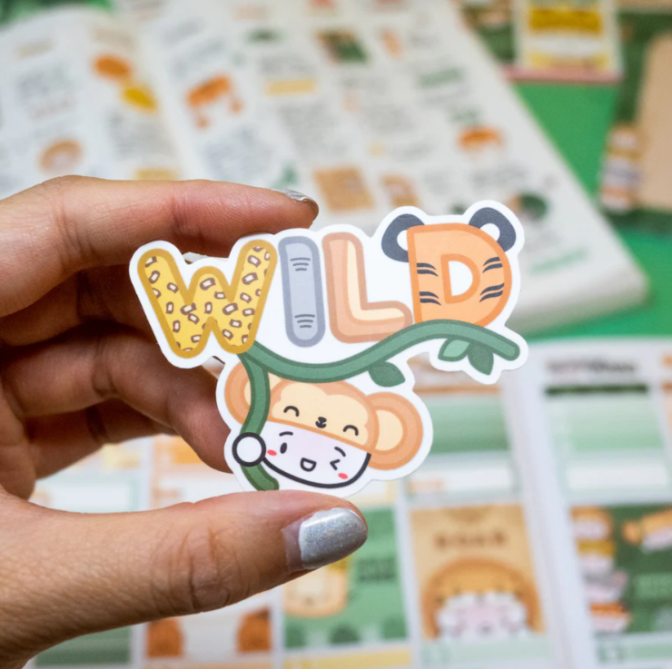 Wild One: Wild lettering | Vinyl Sticker