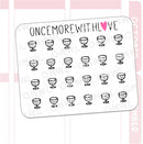 Mini Icons - Wine Glass | Sticker Sheet