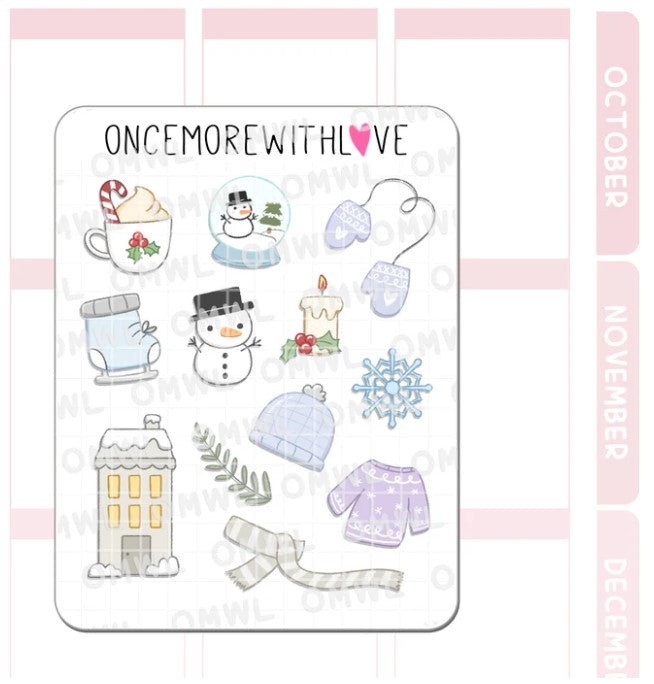 Winter Large Deco | Sticker Sheet