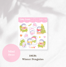 Mini Deco: Winter Penguins | Sticker Sheet