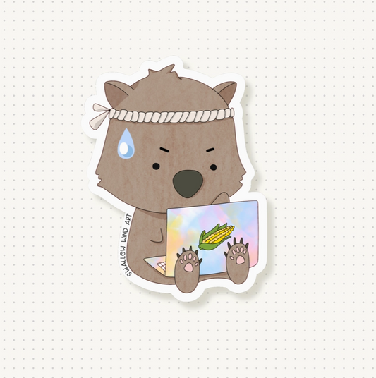 Busy Wombat | Vinyl Sticker