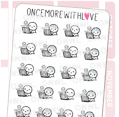 Work Fatigue Munchkins | Sticker Sheet