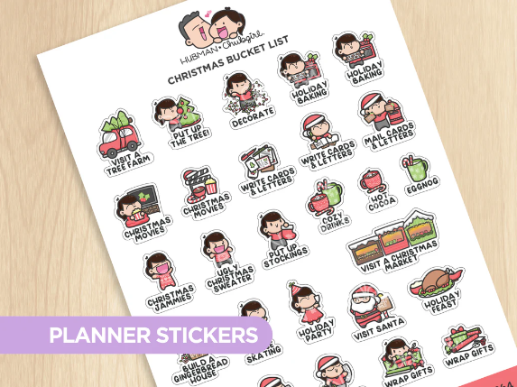 Christmas Bucket List | Sticker Sheet