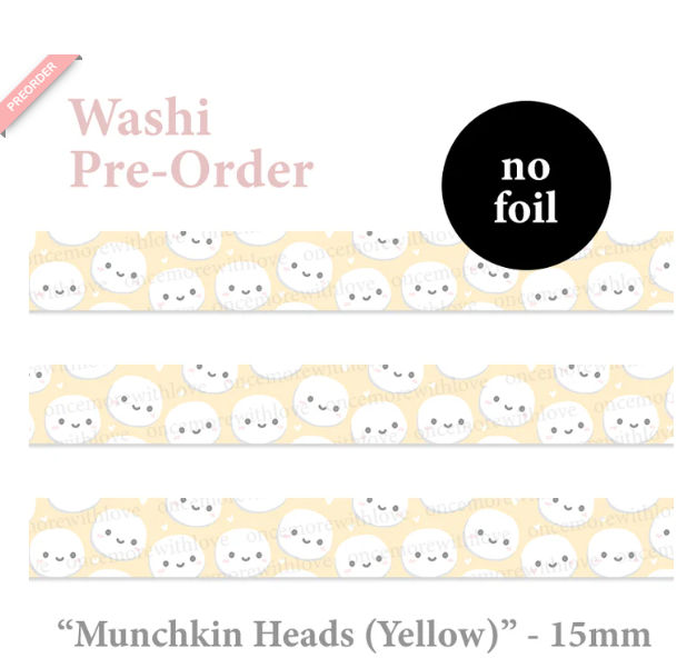 Yellow Munchkin Pattern | Washi