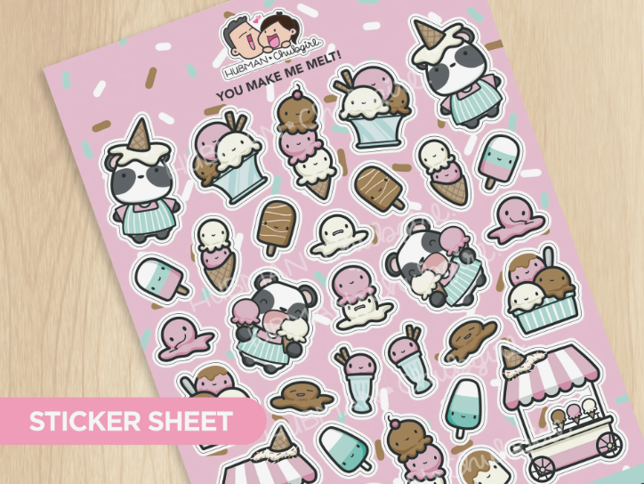 You Make Me Melt | Big Sticker Sheet
