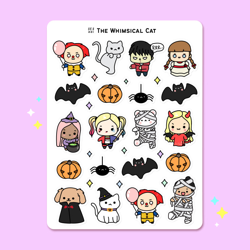 Spooky Costumes | Sticker Sheet