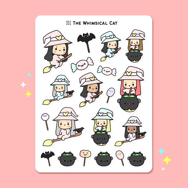 Kawaii Witch | Sticker Sheet