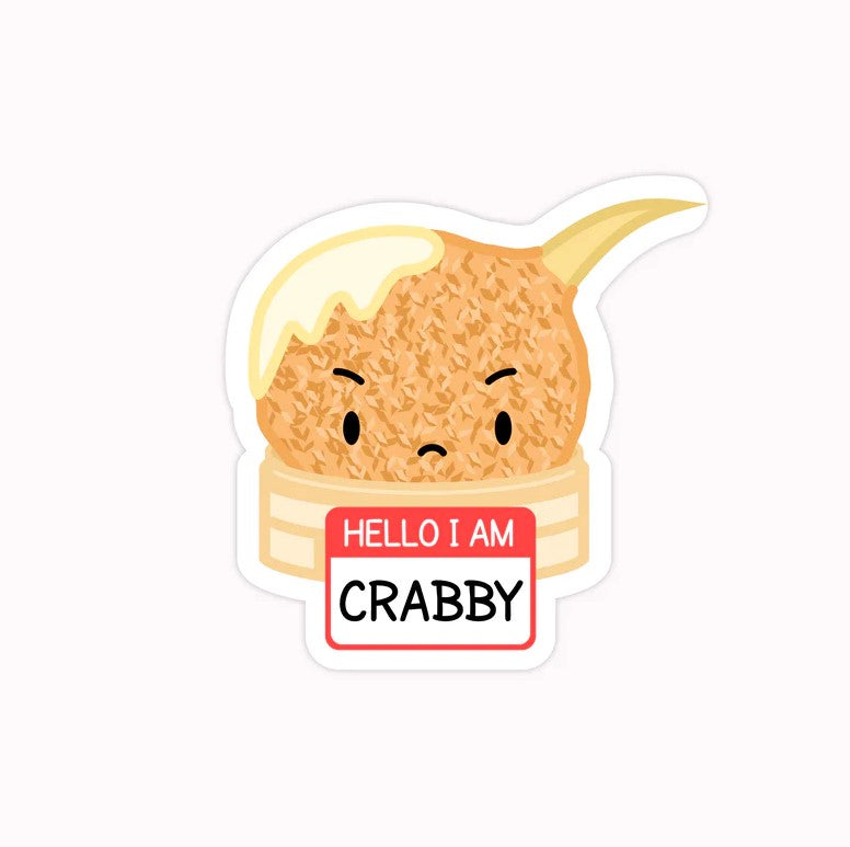 Hello, I'm Crabby | Vinyl Sticker