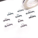 Scripts Collection - Volume 1 | Washi (set of 6)