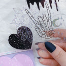 Pastel Goth Washi Cards / Bookmarks