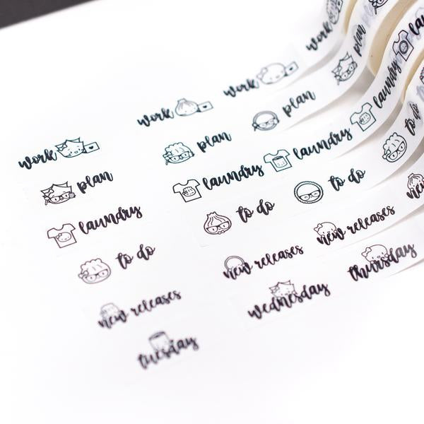Scripts Collection - Volume 1 | Washi (set of 6)