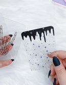 Pastel Goth Washi Cards / Bookmarks