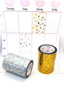 Foiled Hearts -Full Box Perforated Overlay