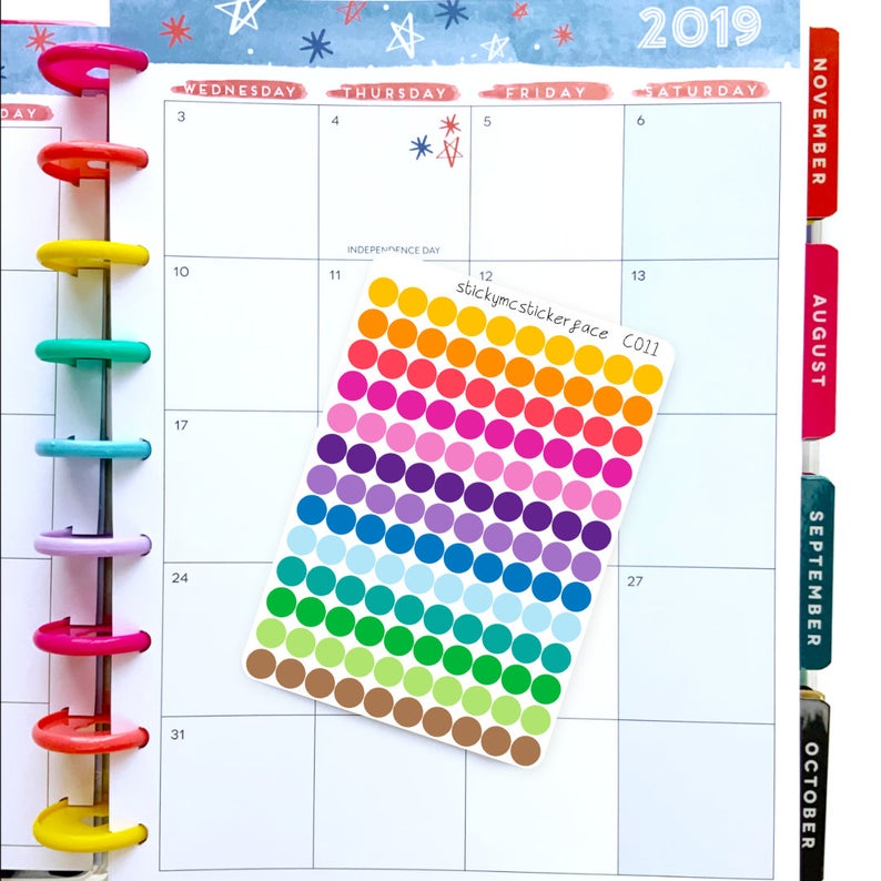 Transparent Dot Stickers